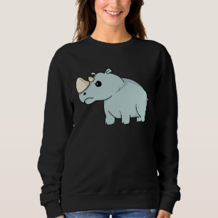 Cute Orphan Baby Rhino Stop Poaching Parents Rhino Sweatshirt