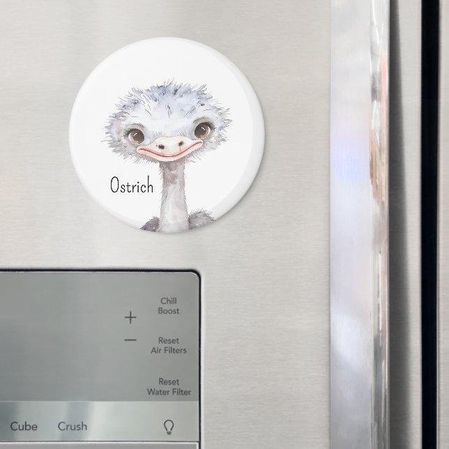 Cute Ostrich Animals Magnet (In Situ (Fridge))