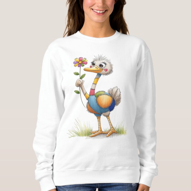 Cute Ostrich Sweatshirt (Front)