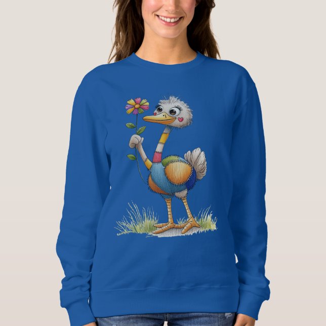 Cute Ostrich Sweatshirt (Front)