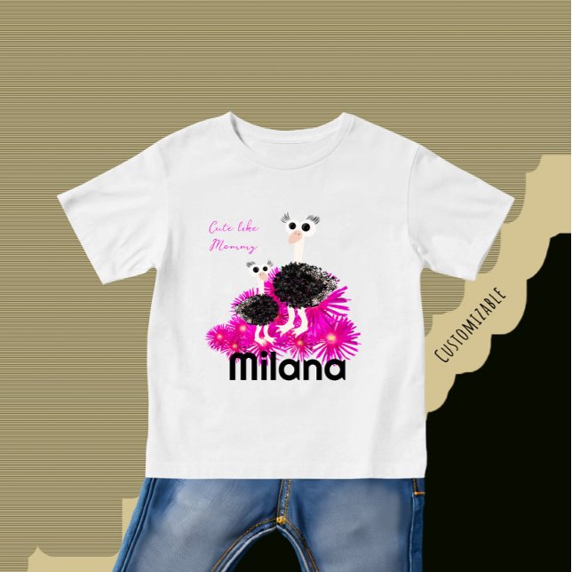 Cute ostriches  baby T-Shirt (Creator Uploaded)