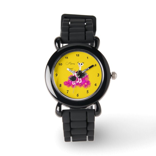 Cute ostriches  watch (Front)