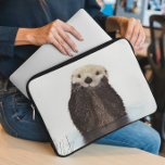 Cute Otter Animal Sea Laptop Sleeve<br><div class="desc">This design was created though digital art. It may be personalised in the area provided Contact me at colorflowcreations@gmail.com if you with to have this design on another product. Purchase my original abstract acrylic painting for sale at www.etsy.com/shop/colorflowart. See more of my creations or follow me at www.facebook.com/colorflowcreations, www.instagram.com/colorflowcreations, www.twitter.com/colorflowart,...</div>