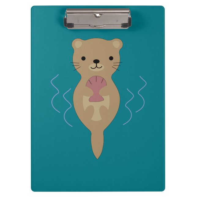 Cute Otter  Clipboard (Front)