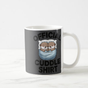 Cute Otter Couple Cozy Cuddle  Coffee Mug
