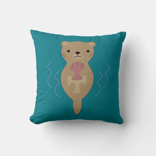 Cute Otter Cushion (Front)