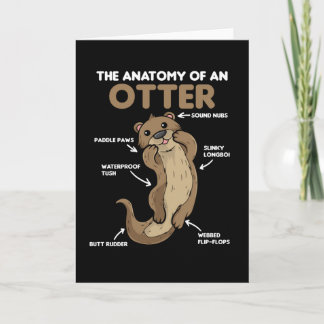 Cute Otter Explanation Anatomy Of An Otter Card