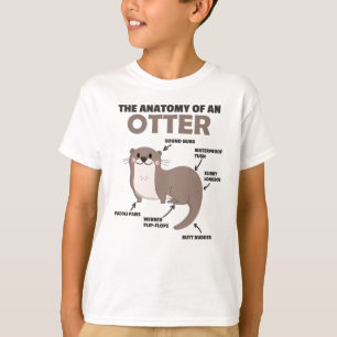 Cute Otter Explanation Anatomy Of An Otter T-Shirt