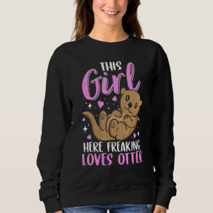 Cute otter for wife fish otter sea otter sweatshirt