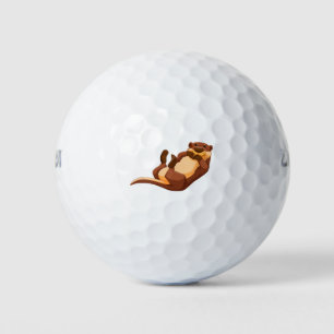 Cute otter golf balls