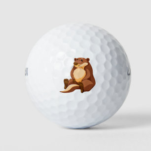 Cute otter golf balls