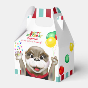 Cute Otter in Tuxedo   Kids Birthday Party Favour Box