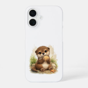 Cute Otter iPhone 16 Case Kawaii Ocean