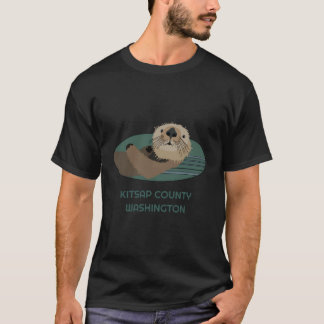 Cute Otter Kitsap County Washington Residents Fish T-Shirt