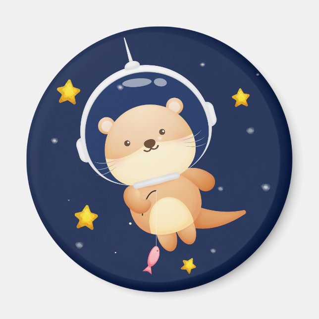 Cute Otter Magnet (Front)