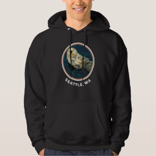 Cute Otter Seattle Wa Coast Resident Fisherman Hoodie