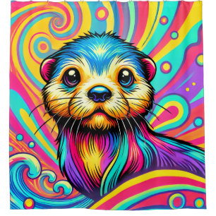 Cute Otter Shower Curtain