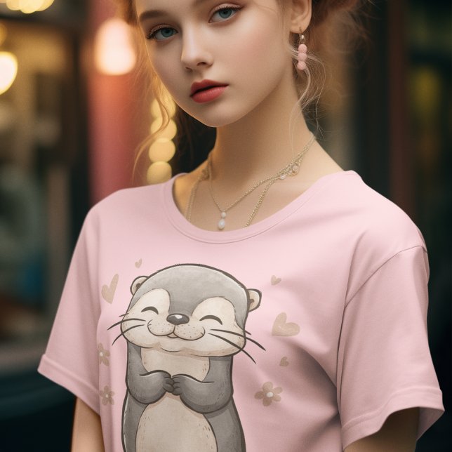 cute otter T-Shirt (Creator Uploaded)