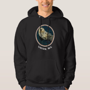 Cute Otter Union Wa Coast Resident Fisherman Hoodie