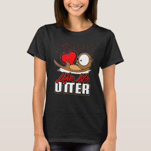 Cute Otter Valentine's Day T Shirt for Girls Women