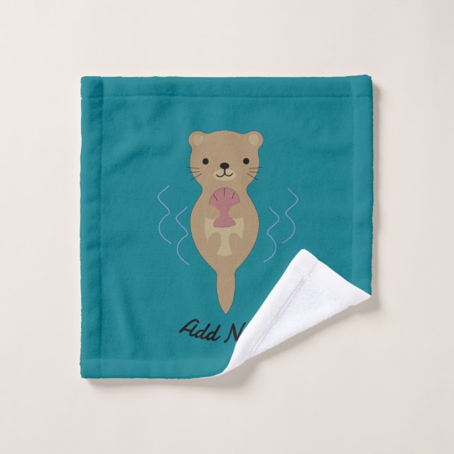 Cute Otter Wash Cloth (Wash Cloth)