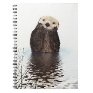 Cute Otter Wildlife Image Spiral Notebook