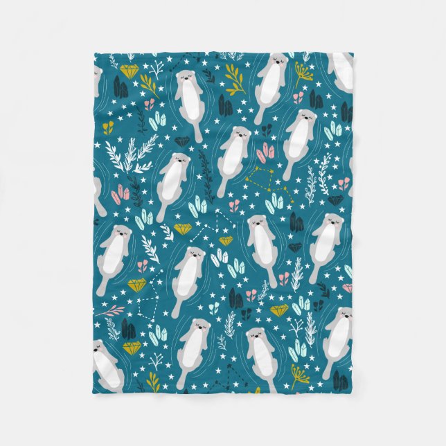 Cute Otters Blanket (Front)