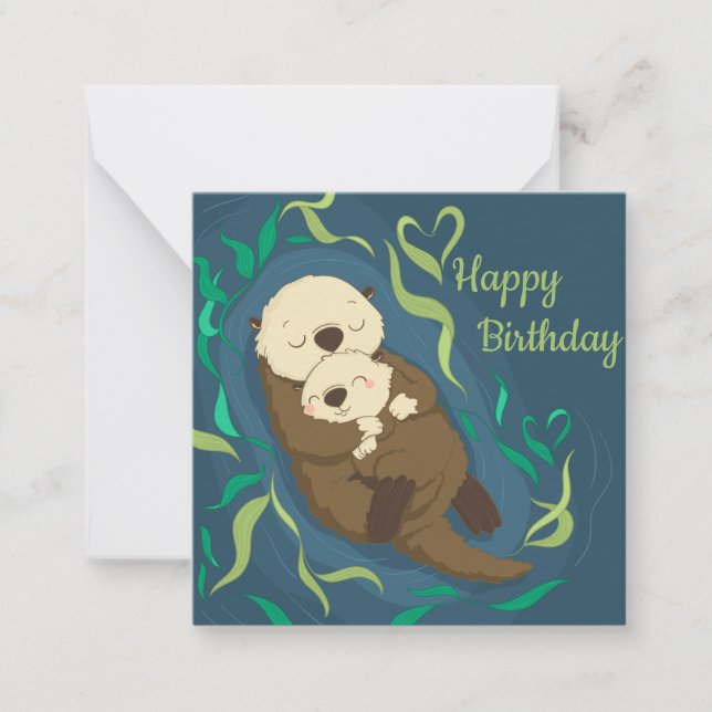 Cute Otters Card (Front)