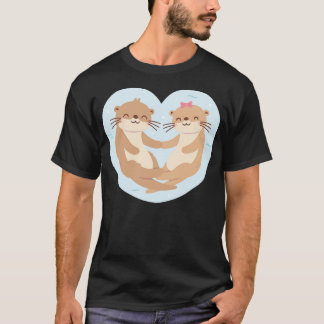Cute Otters In Love T-Shirt