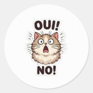 Cute Oui Non Sticker