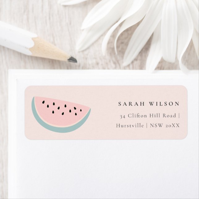 Cute Our Little Melon Pastel Pink Blush Address (Insitu)