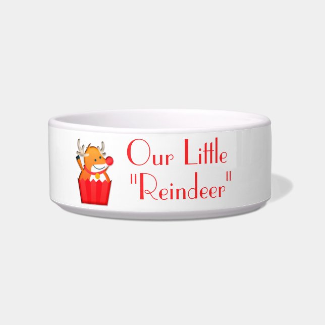 Cute Our Little Reindeer Bowl (Front)