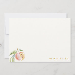 Cute Our Little Sweet Peach Watercolor Birthday Card