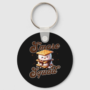 Cute Outdoor Smore Squad Camping Family Matching S Key Ring