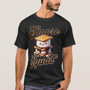 Cute Outdoor Smore Squad Camping Family Matching S T-Shirt