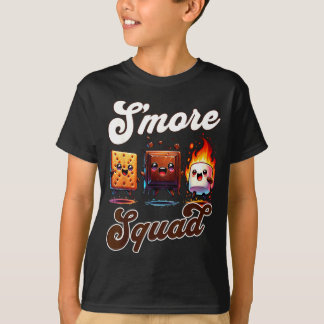 Cute Outdoor Smore Squad Camping Family Matching T-Shirt