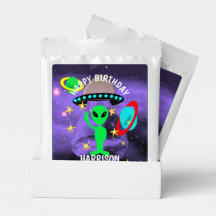 Cute outer Space Alien Themed Birthday Party