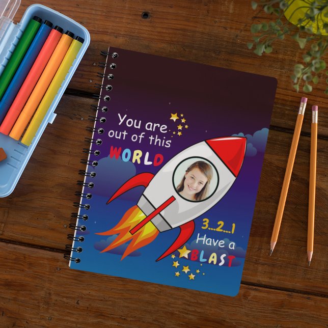Cute Outer Space Rocket Ship Blast Off Birthday Planner (Creator Uploaded)