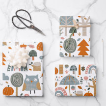 Cute Owl and forest
