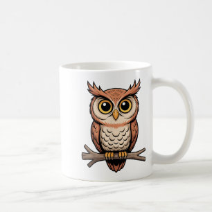 Cute Owl Art For Men Women Kids Barn Owls Bird Owl Coffee Mug