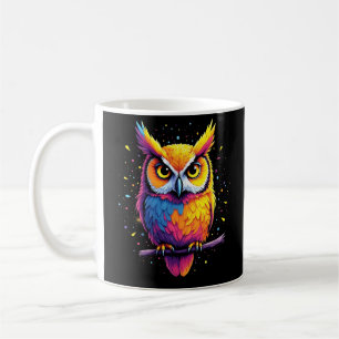 Cute Owl artwork Owl Nocturnal Bird Lover Coffee Mug