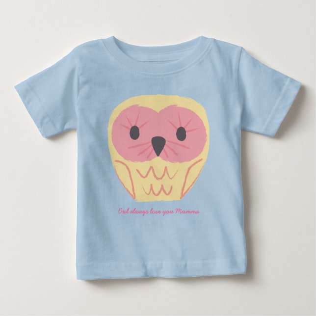 Cute Owl Baby Onsie Gift Baby Shower Idea T-Shirt (Front)