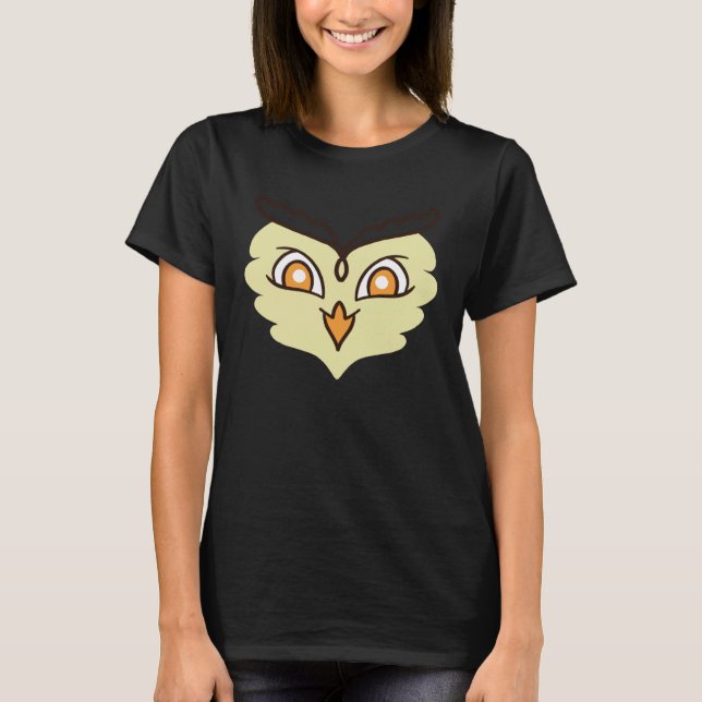 Cute Owl Bird Wisdom Smart T-Shirt (Front)