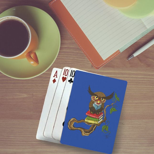 Cute Owl Books Playing Cards (Creator Uploaded)