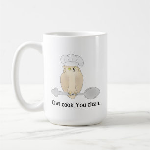 Cute Owl Chef Coffee Mug
