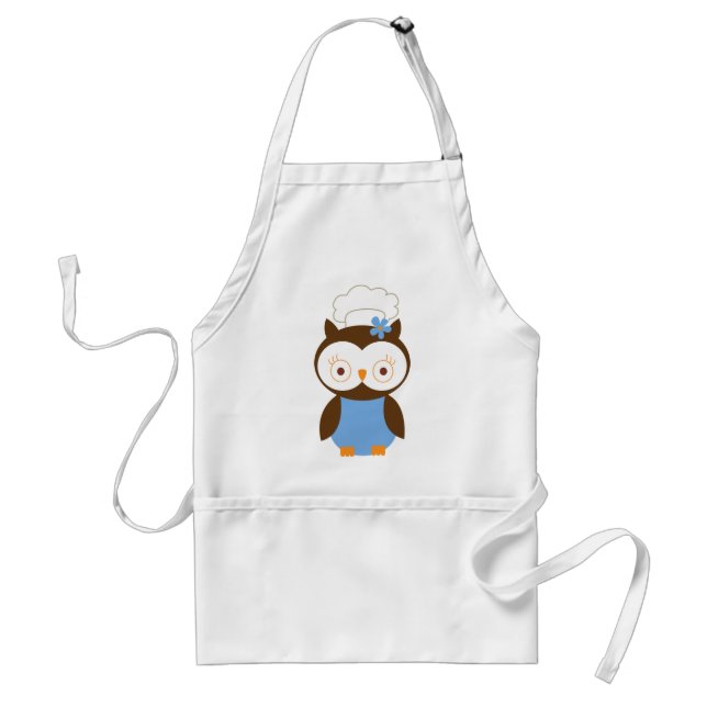 Cute Owl Chef Standard Apron (Front)