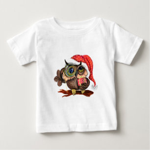 Cute Owl Christmas Baby T-Shirt