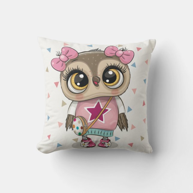 Cute Owl Cushion (Front)