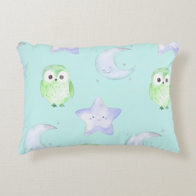 Cute Owl Decorative Cushion (Front)