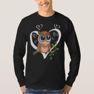 Cute Owl  Forest Animal Bird Owl T-Shirt